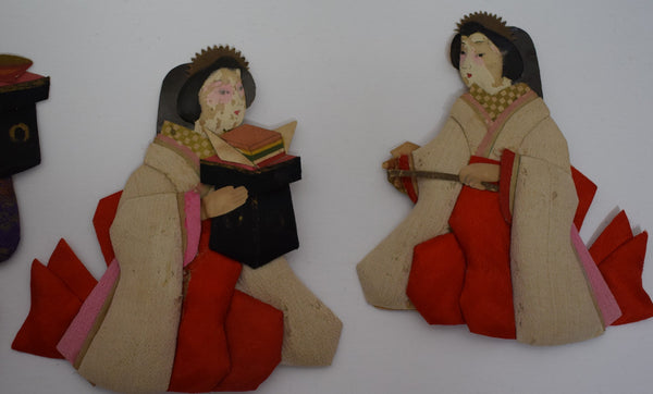 Antique Hina Matsuri Oshie ( Damaged)