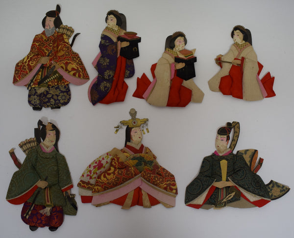 Antique Hina Matsuri Oshie ( Damaged)