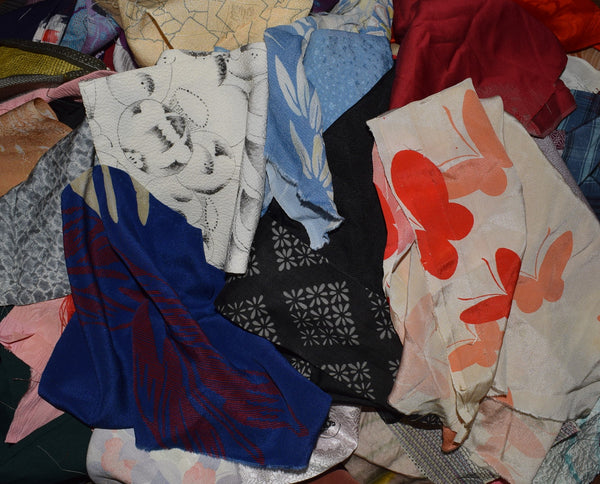 Bulk  Mixed Kimono Remnants - 1 kg
