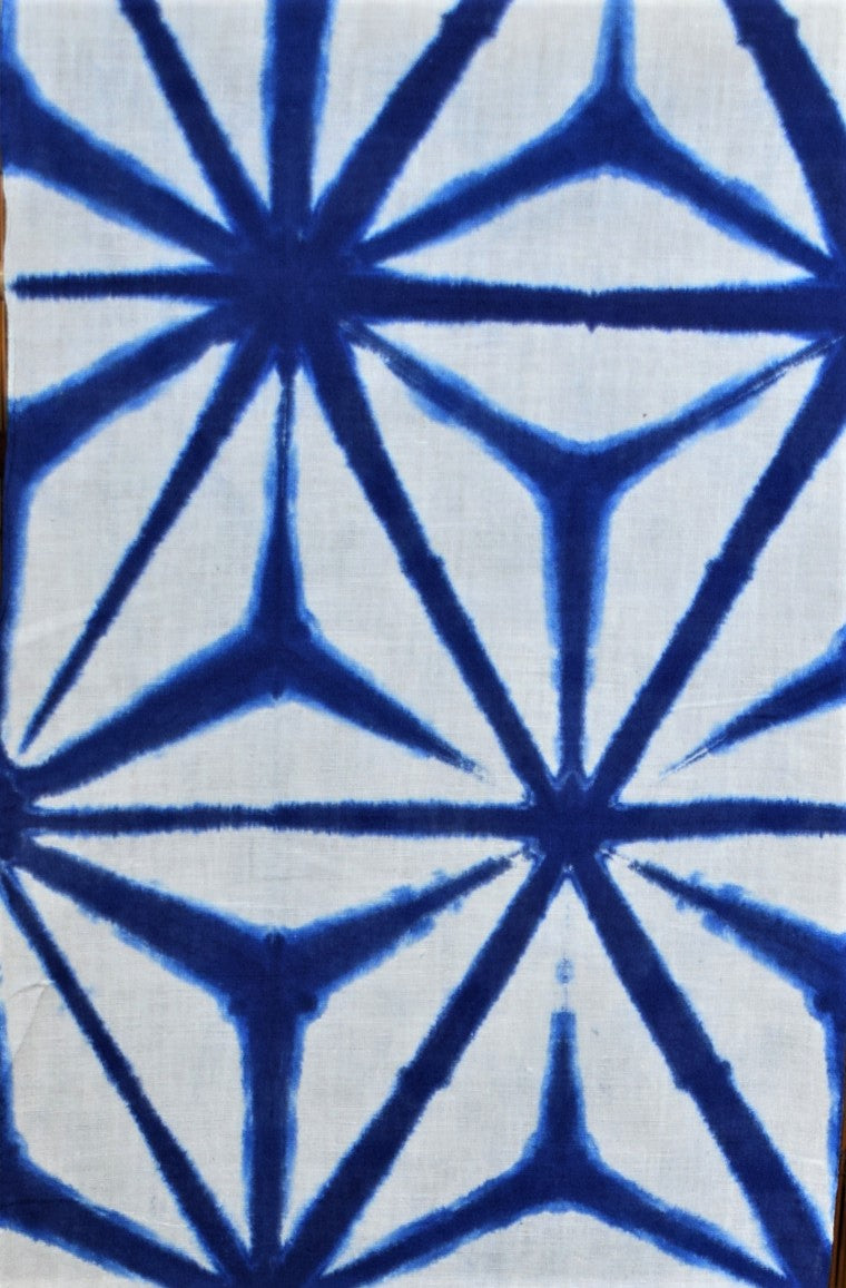 Indigo Sekka Shibori Cotton Wafu Works