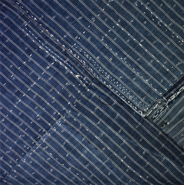 Indigo Cotton Tsunobukuro  'Horn Bag'