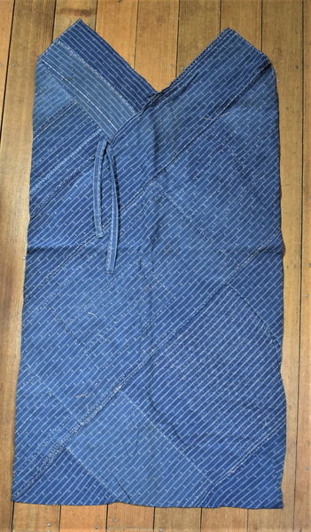 Indigo Cotton Tsunobukuro  'Horn Bag'