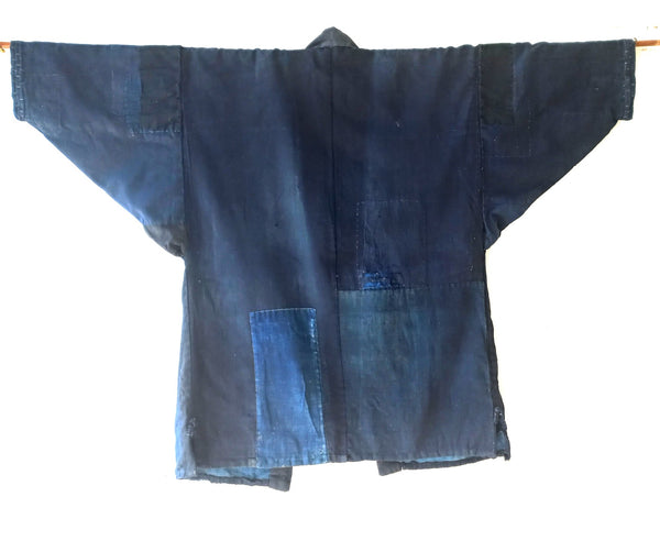 Antique  Boro Indigo Hanten Work Jacket