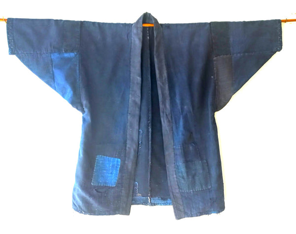 Antique  Boro Indigo Hanten Work Jacket