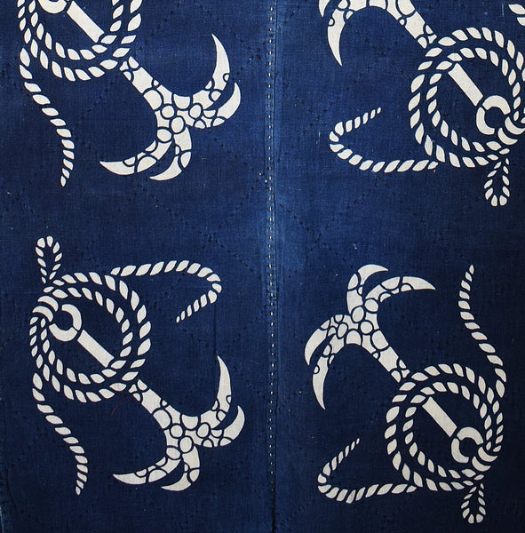 Katazome Panel - Ropes and Anchors