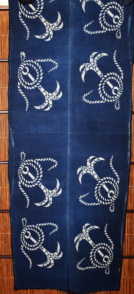 Katazome Panel - Ropes and Anchors