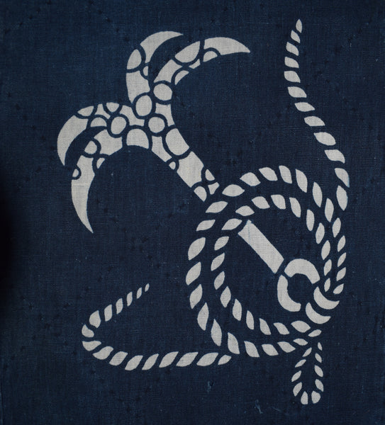 Katazome Panel - Ropes and Anchors