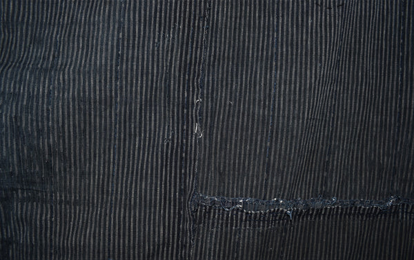Antique Striped Boro Futonji
