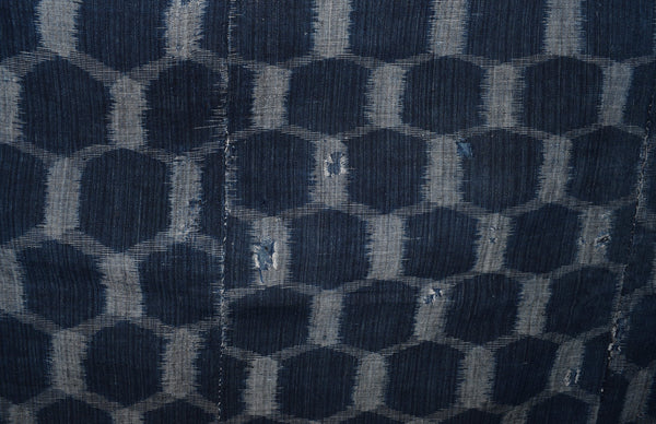 Antique Kasuri Boro Futonji