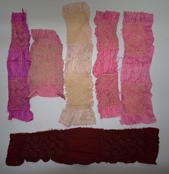 Antique Silk Kanoko Shibori Hair Ornaments