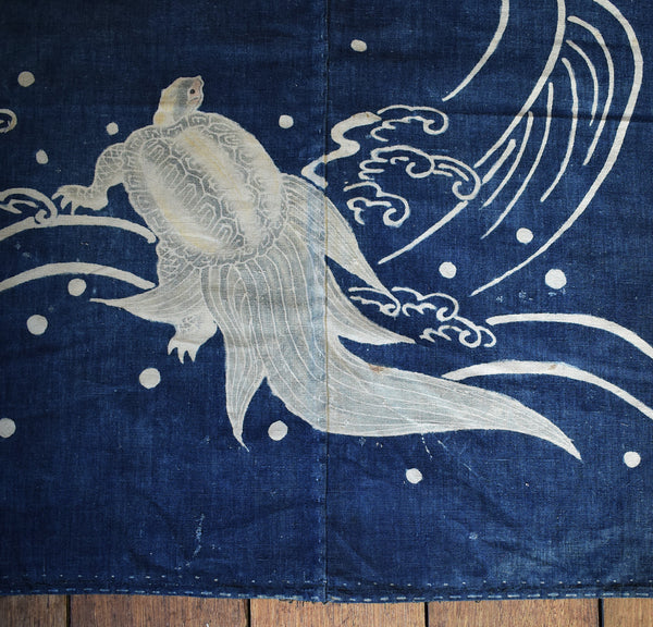 Crane and Tortoise Tsutsugaki  Furoshiki