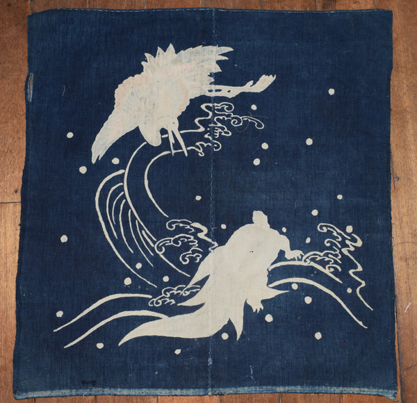 Crane and Tortoise Tsutsugaki  Furoshiki