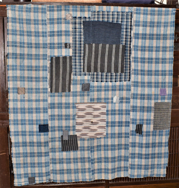 Antique Boro Check futonji