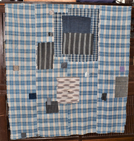 Antique Boro Check futonji