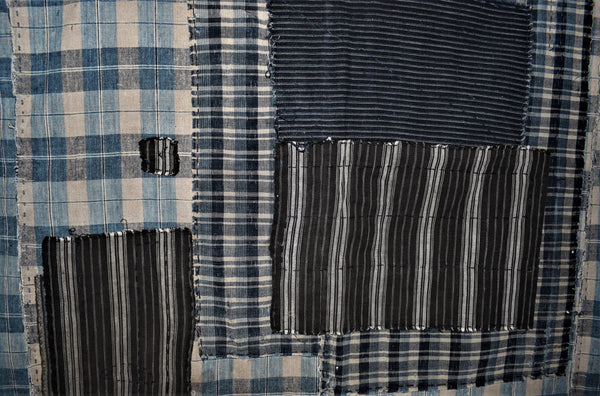Antique Boro Check futonji