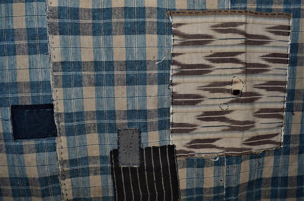 Antique Boro Check futonji