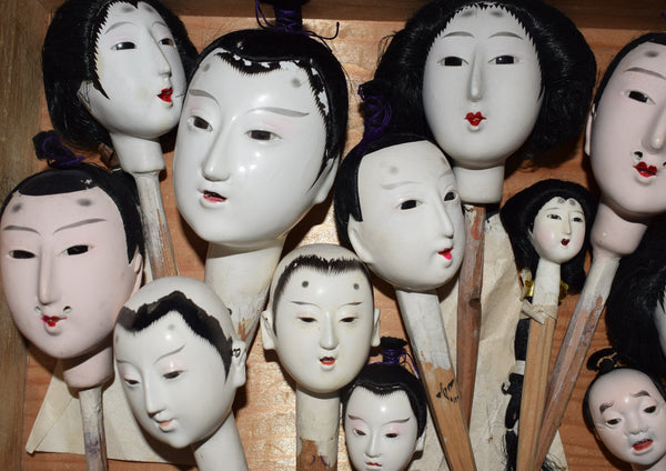 Hina Ningyo Dolls' Heads