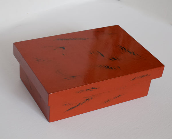Modern Japanese  Negoro Lacquer Box