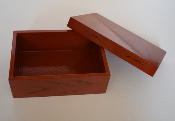 Modern Japanese  Negoro Lacquer Box
