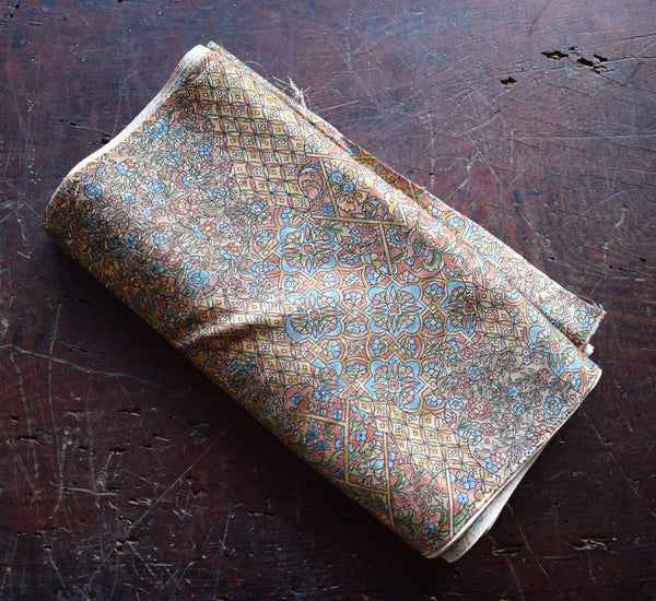 Finely Patterned Floral  Kimono Silk  -  14.5m