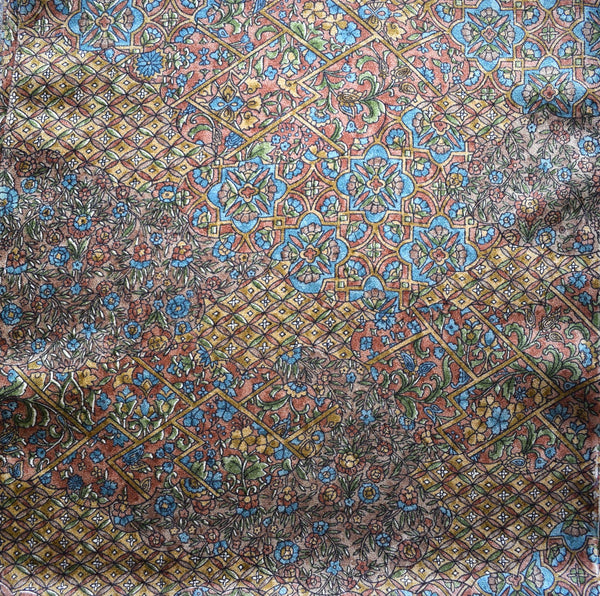Finely Patterned Floral  Kimono Silk  -  14.5m