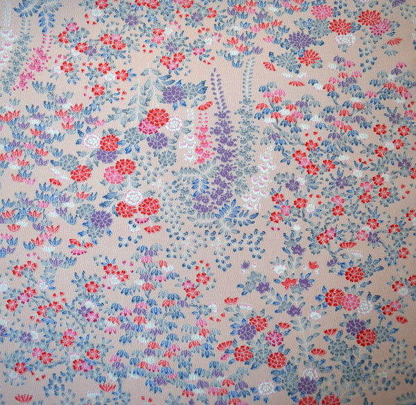 Kimono Silk  - Pastel Floral - 8.5m