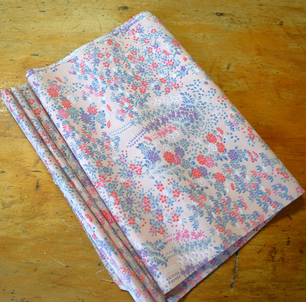 Kimono Silk  - Pastel Floral - 8.5m