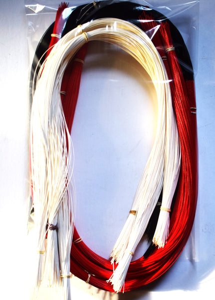 Bulk Mizuhiki  - Red, White and Black