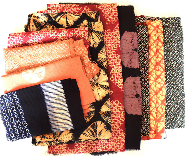 Silk Shibori Remnant Bundle