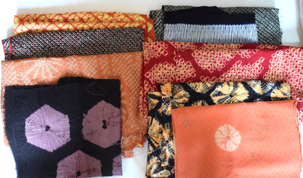 Silk Shibori Remnant Bundle