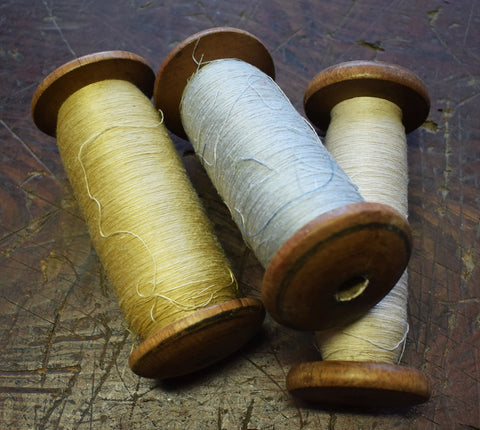 Old Wooden Silk Thread Spools