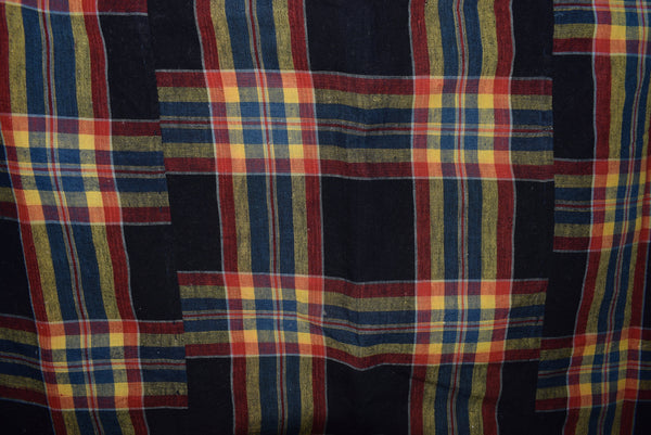Vintage  Cotton Check Futon Cover Fabric