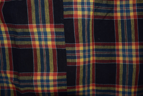 Vintage  Cotton Check Futon Cover Fabric