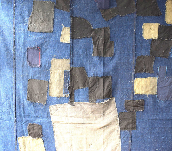 Antique Indigo Boro Futonji