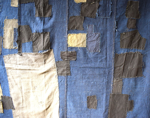 Antique Indigo Boro Futonji
