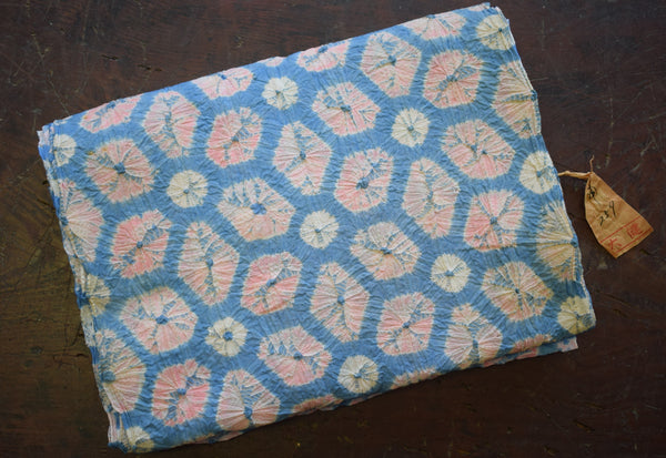 Vintage Shibori Yukata Cotton Bolt - 11m