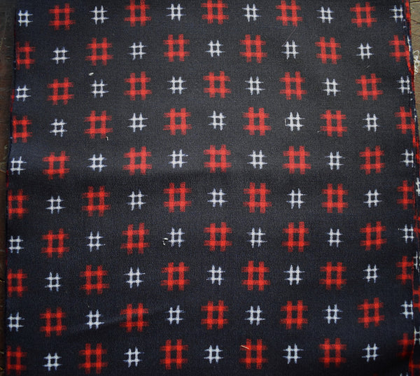 Navy Wool  Kimono  Fabric -  9.35m