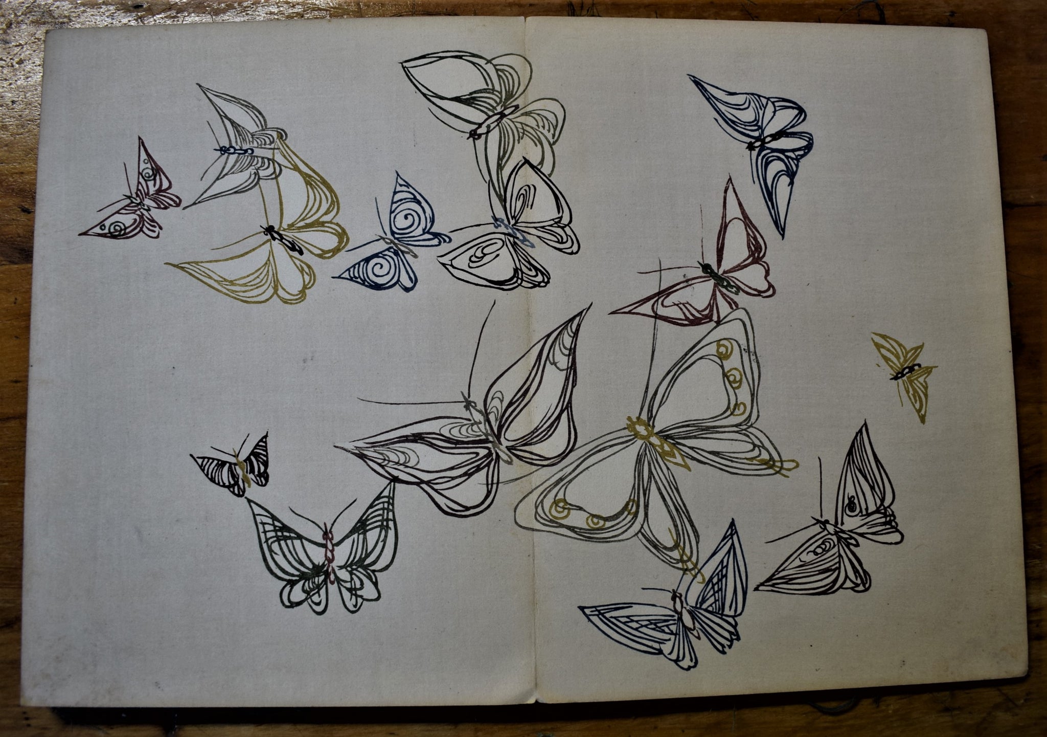 Butterfly Design Book  by  Kamisaka Sekka