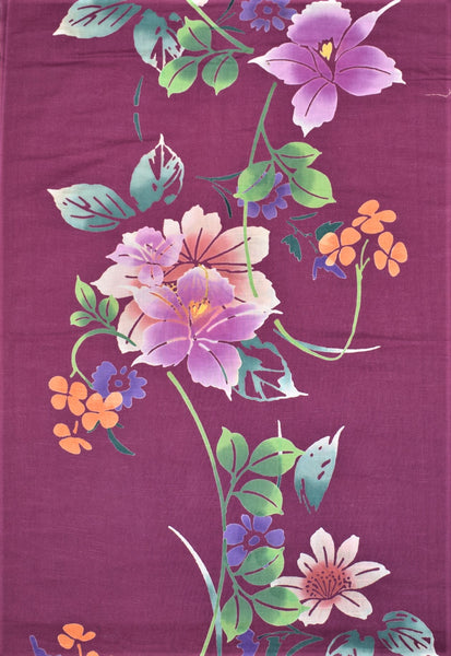1950's Floral Yukata Fabric