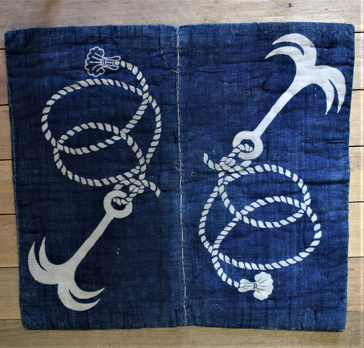 Anchor and Rope Katazome Mat