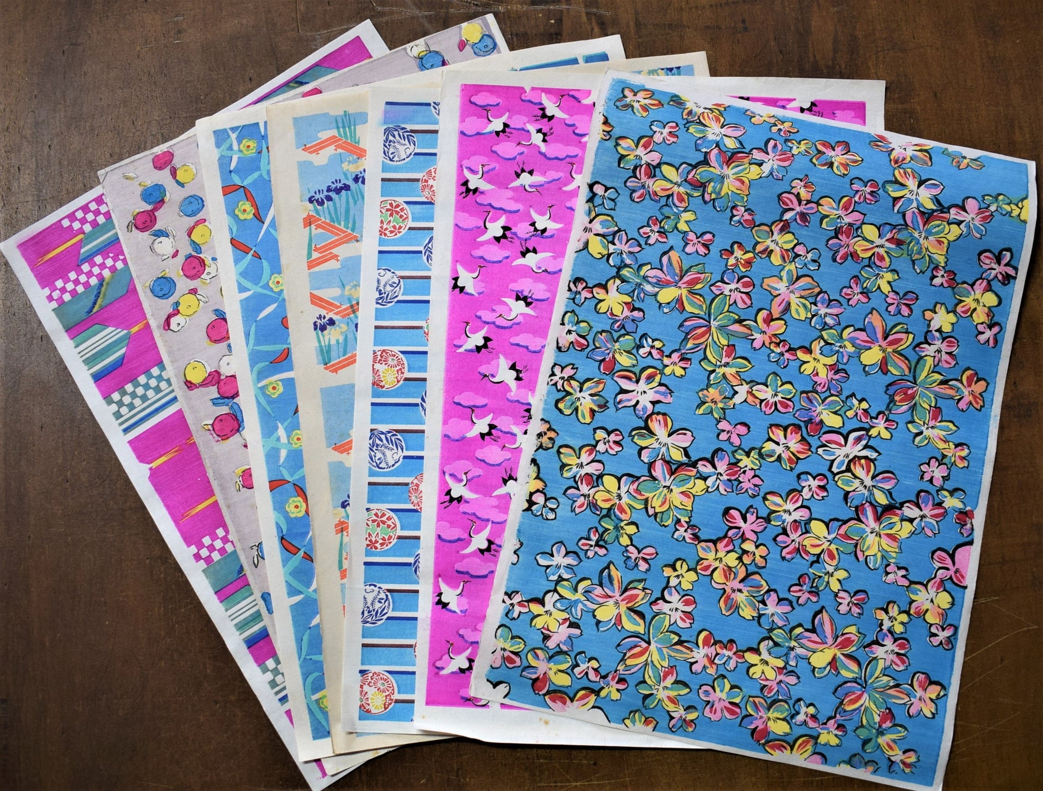 Antique Chiyogami Washi