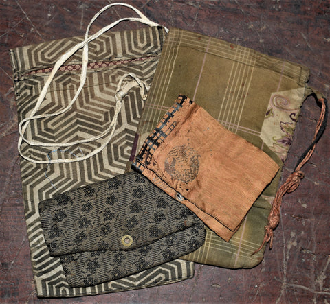 Antique Japanese Cloth Purses