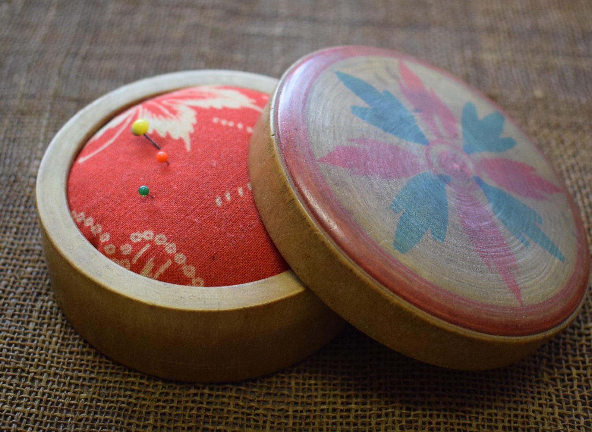 Kokeshi Pin Cushion/Trinket Box