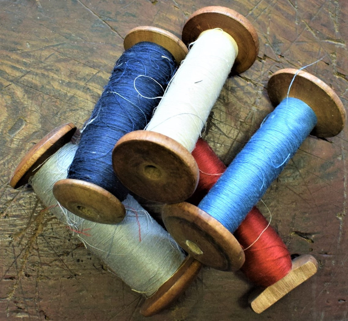 Old Wooden Silk Thread Spools