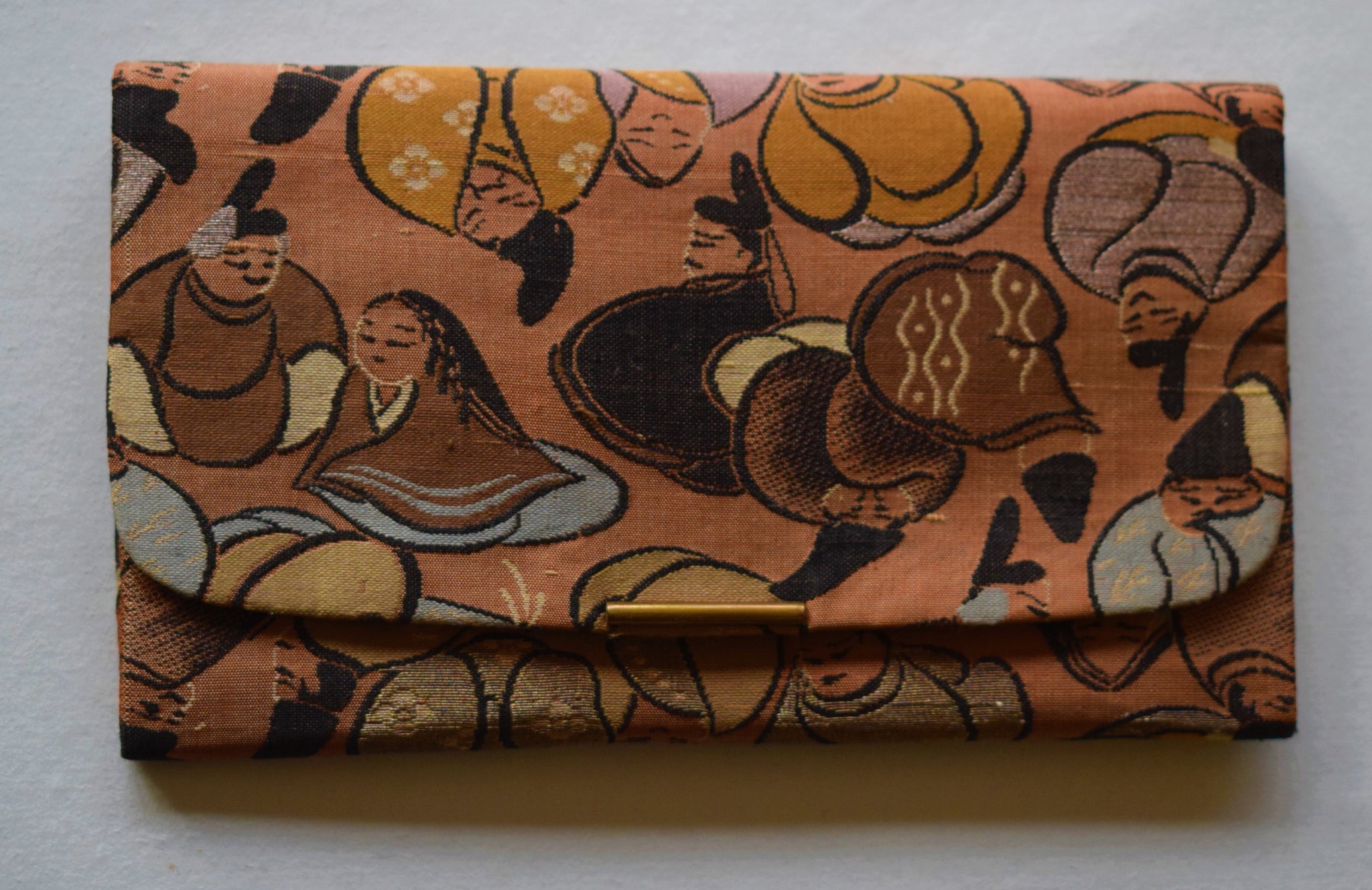 Small Vintage  Silk  Wallet